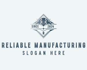 CNC Laser Manufacturing logo design