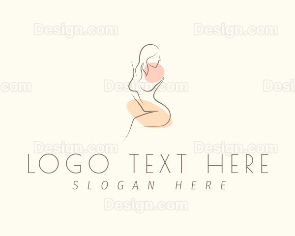 Sexy Nude Woman Logo