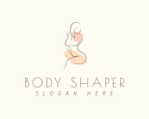 Sexy Nude Woman logo design