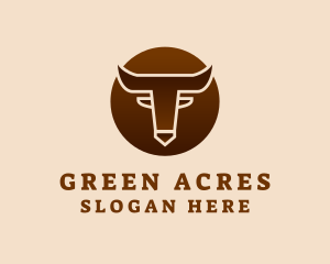 Cow Horn Ranch logo design