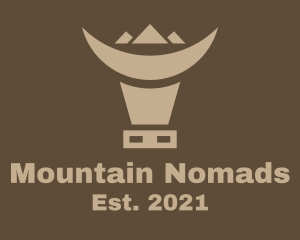 Mountain Cow Head  logo design