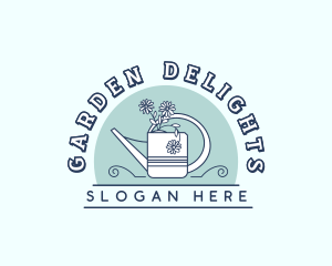 Watering Can Gardener logo design