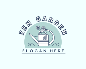 Watering Can Gardener logo design