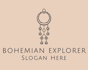 Bohemian Dangling Earring  logo design