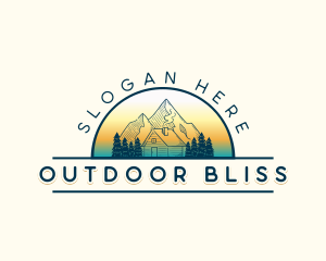 Cabin Mountain Nature logo design