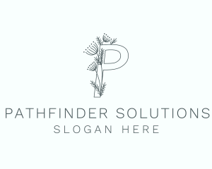 Gardening Letter P logo design