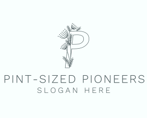 Gardening Letter P logo design