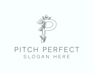 Gardening Letter P logo design