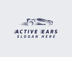 Fast Racing Car Logo