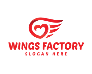 Red Heart Wings logo