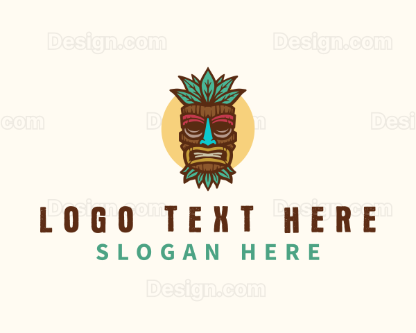 Cultural Tribal Mask Logo