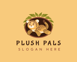 Cheetah Plush Toy logo design