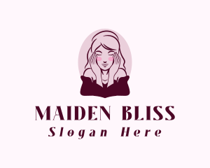 Woman Face Beauty logo design