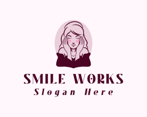 Woman Face Beauty logo