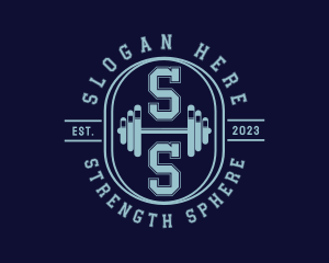 Dumbbell Gym Bodybuilding logo
