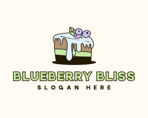 Blueberry Frosting Cake logo design