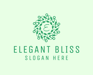 Eco Natural Organic Leaf Logo