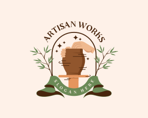 Handmade Artisan Pottery logo design