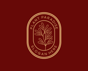 Luxury Organic Leaf Plant logo design