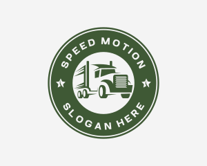 Trailer Truck Logistics logo design