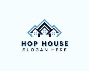 House Roofing Contractor logo design