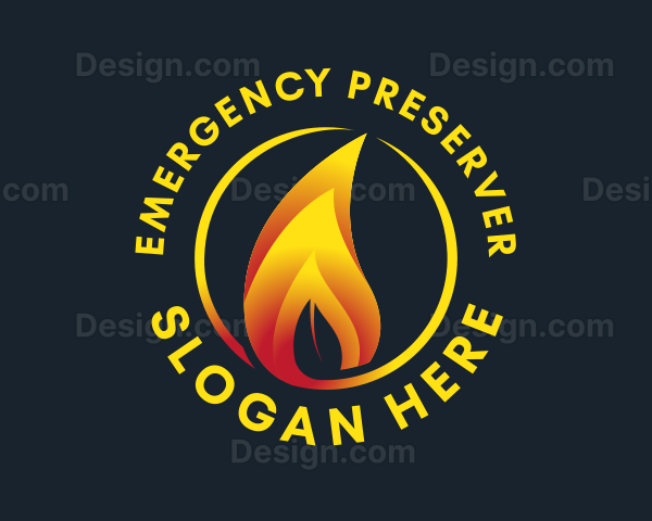 Eco Friendly Flame Logo