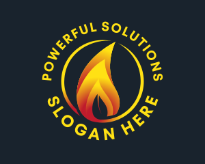 Eco Friendly Flame Logo