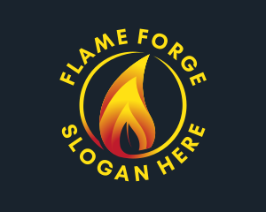 Eco Friendly Flame logo design