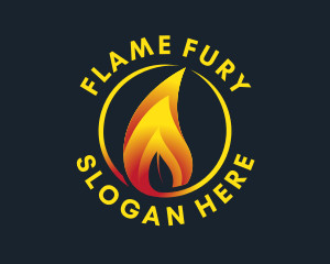 Eco Friendly Flame logo design