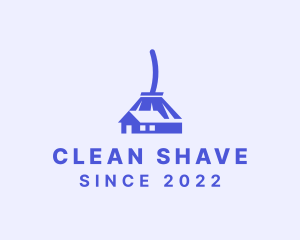 House Broom Cleaning logo design