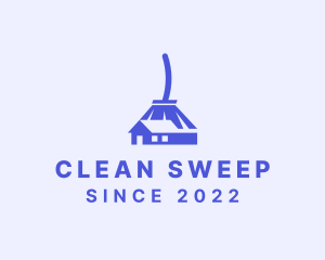 House Broom Cleaning logo design