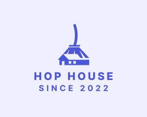 House Broom Cleaning logo design