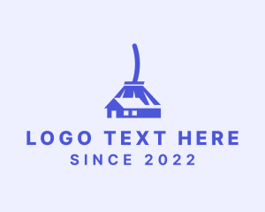 Neat - House Broom Cleaning logo design