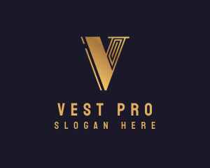 Luxury Elegant Brand Letter V logo design