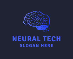 Brain Circuit Data logo design