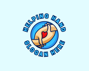 Hands Heart Charity logo design