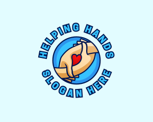 Hands Heart Charity logo design