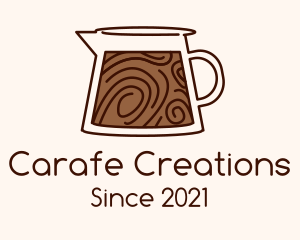 Brown Coffee Carafe logo design