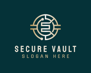 Crypto Vault Letter E logo