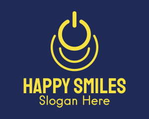 Yellow Power Smile logo design