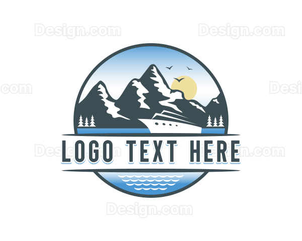 Boat Cruise Vacation Logo