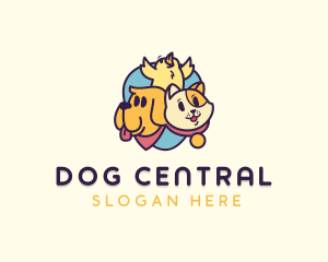 Cute Animal Pet  logo design