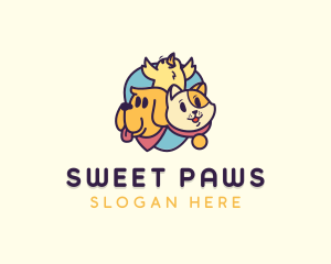 Cute Animal Pet  logo design