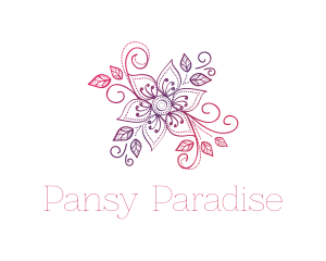 Pink & Purple Flower logo