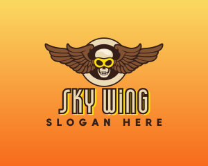 Goggle Skull Wing Gaming logo