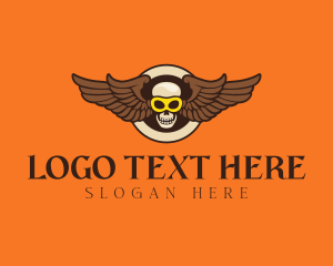 Goggle Skull Wing Gaming logo