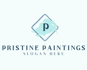 Watercolor Paint Cosmetics logo design