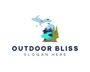 Michigan Nature Scenery logo design