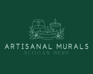 Artisanal Flower Candles logo design