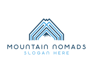 Travel Mountain Climbing logo design